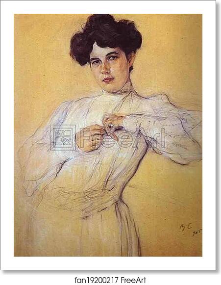 Free art print of Portrait of Maria Botkina by Valentin Serov