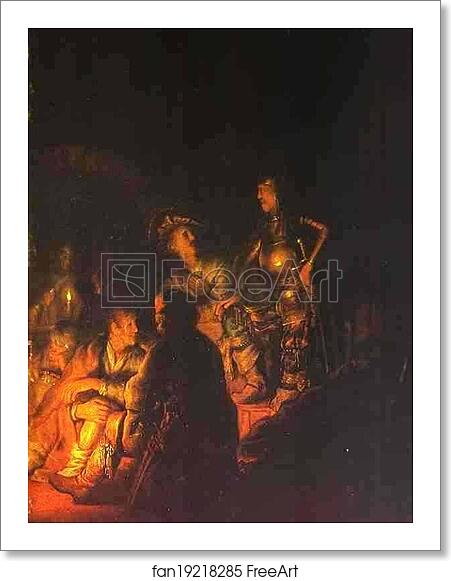 Free art print of Peter Denying Christ by Rembrandt Harmenszoon Van Rijn Free art print of Peter Denying Christ by Rembrandt Harmenszoon Van Rijn