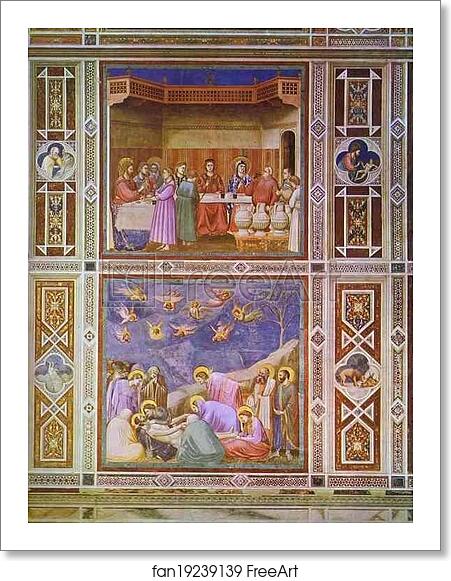 Free art print of The Wedding Feast at Cana and The Deposition of Christ by Giotto Free art print of The Wedding Feast at Cana and The Deposition of Christ by Giotto