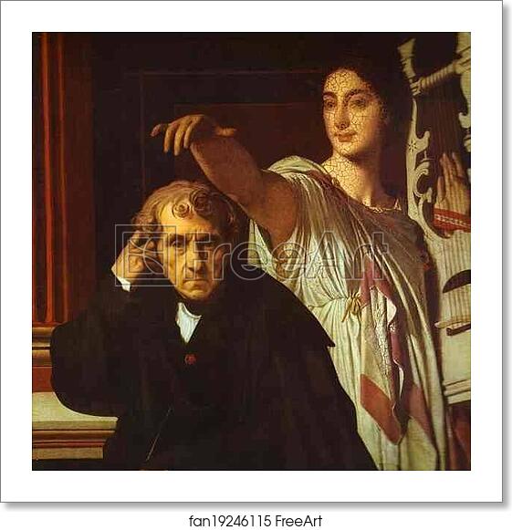 Free art print of Luigi Cherubini and the Muse of Lyric Poetry by Jean-Auguste-Dominique Ingres Free art print of Luigi Cherubini and the Muse of Lyric Poetry by Jean-Auguste-Dominique Ingres