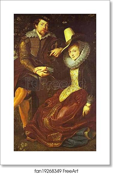 Free art print of Rubens and Isabella Brant in the Bower of Honeysuckle by Peter Paul Rubens