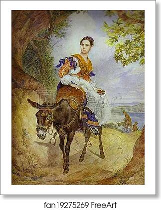 Free art print of Portrait of O. P. Ferzen on a Donkeyback by Karl Brulloff Free art print of Portrait of O. P. Ferzen on a Donkeyback by Karl Brulloff