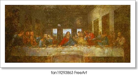 Free art print of The Last Supper by Leonardo Da Vinci