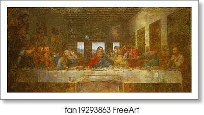 Free art print of The Last Supper by Leonardo Da Vinci