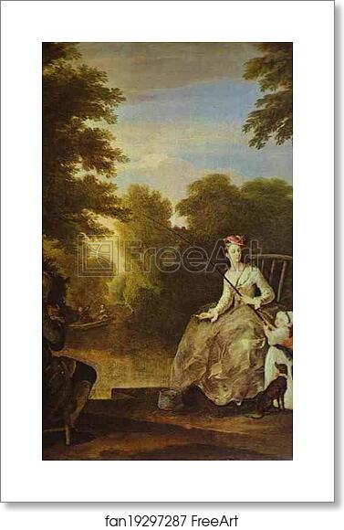 Free art print of The Fishing Party by William Hogarth Free art print of The Fishing Party by William Hogarth