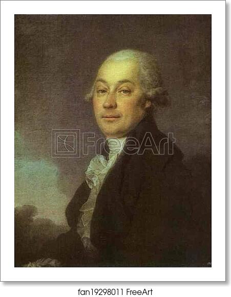 Free art print of Portrait of Johann Hauff by Dmitry Levitzky Free art print of Portrait of Johann Hauff by Dmitry Levitzky