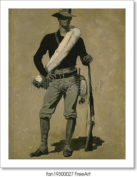 Free art print of U. S. Soldier, Spanish-American War by Frederic Remington Free art print of U. S. Soldier, Spanish-American War by Frederic Remington