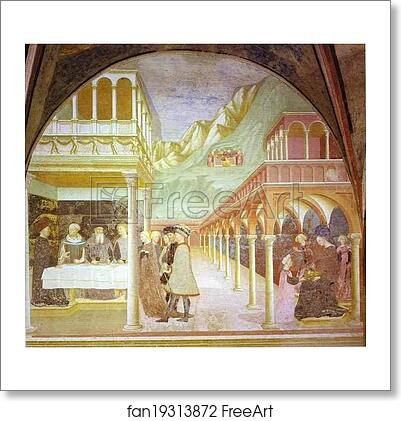 Free art print of Herod's Banquet by Masolino Da Panicale