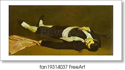 Free art print of The Dead Toreador by Edouard Manet