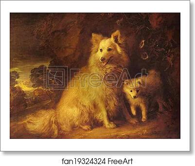 Free art print of Pomeranian Bitch and Pup by Thomas Gainsborough