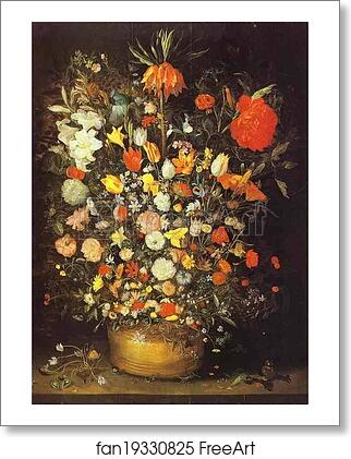 Free art print of Vase with Flowers by Jan Brueghel The Elder