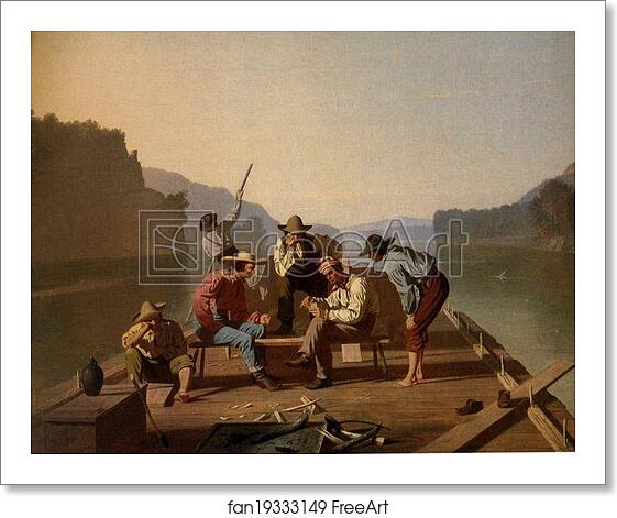Free art print of Raftsmen Playing Cards by George Caleb Bingham Free art print of Raftsmen Playing Cards by George Caleb Bingham