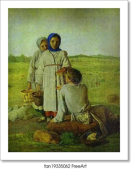 Free art print of Peasant Children in the Field by Alexey Venetsianov Free art print of Peasant Children in the Field by Alexey Venetsianov