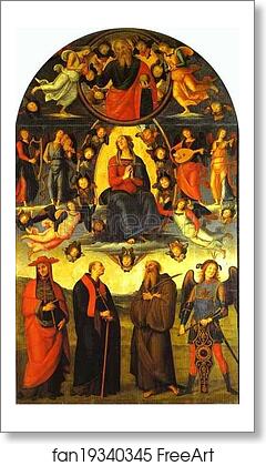 Free art print of The Assumption of the Virgin with Saints by Pietro Perugino Free art print of The Assumption of the Virgin with Saints by Pietro Perugino