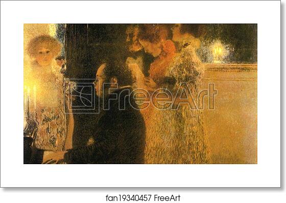 Free art print of Schubert at the Piano by Gustav Klimt Free art print of Schubert at the Piano by Gustav Klimt