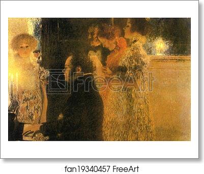 Free art print of Schubert at the Piano by Gustav Klimt Free art print of Schubert at the Piano by Gustav Klimt