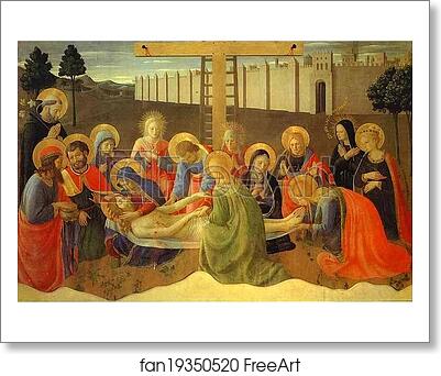 Free art print of Lamentation over the Dead Christ by Fra Angelico Free art print of Lamentation over the Dead Christ by Fra Angelico