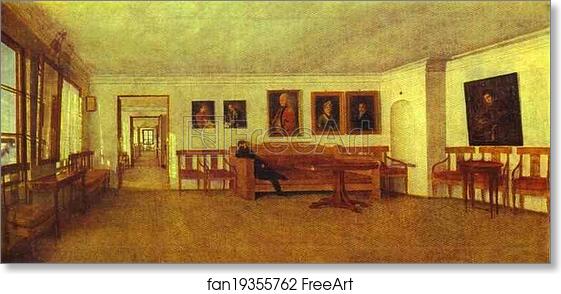 Free art print of In the rooms of A. Semenov. (Estate of Otradnoye?) by Fedor Slavyansky