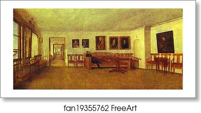 Free art print of In the rooms of A. Semenov. (Estate of Otradnoye?) by Fedor Slavyansky