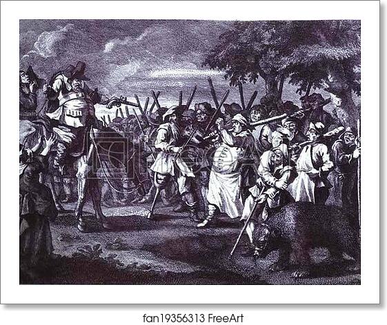 Free art print of Hudibras' First Adventure by William Hogarth Free art print of Hudibras' First Adventure by William Hogarth