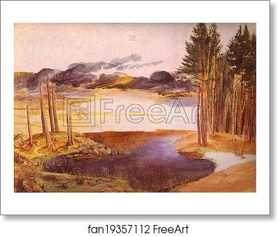 Free art print of Pond in the Woods by Albrecht Dürer Free art print of Pond in the Woods by Albrecht Dürer