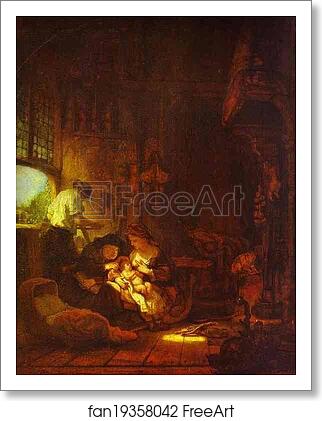 Free art print of Holy Family by Rembrandt Harmenszoon Van Rijn Free art print of Holy Family by Rembrandt Harmenszoon Van Rijn