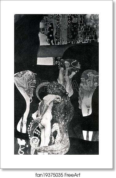 Free art print of Jurisprudence by Gustav Klimt