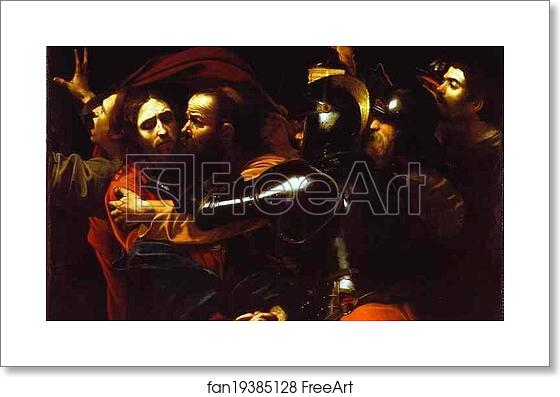 Free art print of The Betrayal of Christ by Caravaggio