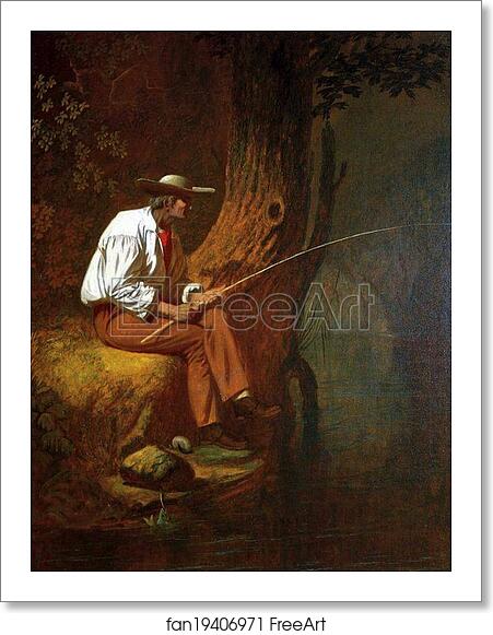 Free art print of Mississipi Fisherman by George Caleb Bingham
