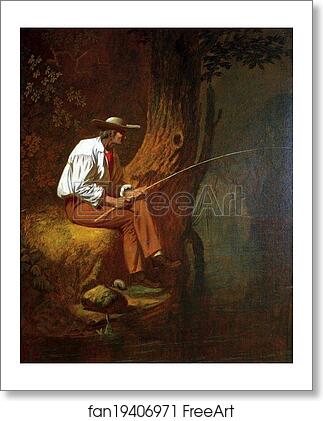 Free art print of Mississipi Fisherman by George Caleb Bingham