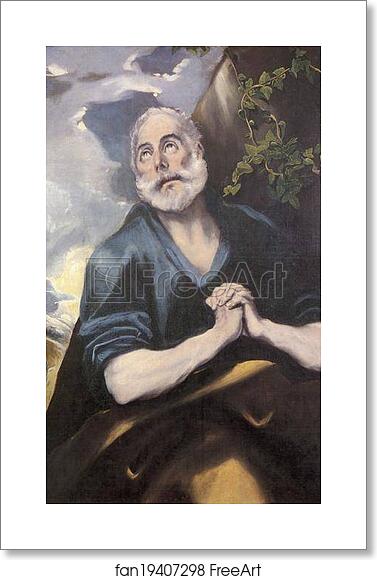 Free art print of St.Peter in Tears by El Greco Free art print of St.Peter in Tears by El Greco