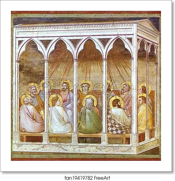 Free art print of The Pentecost by Giotto