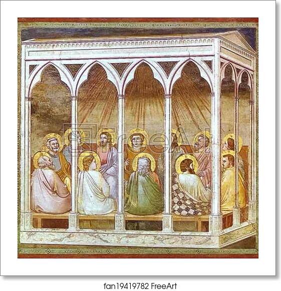 Free art print of The Pentecost by Giotto Free art print of The Pentecost by Giotto