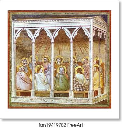 Free art print of The Pentecost by Giotto