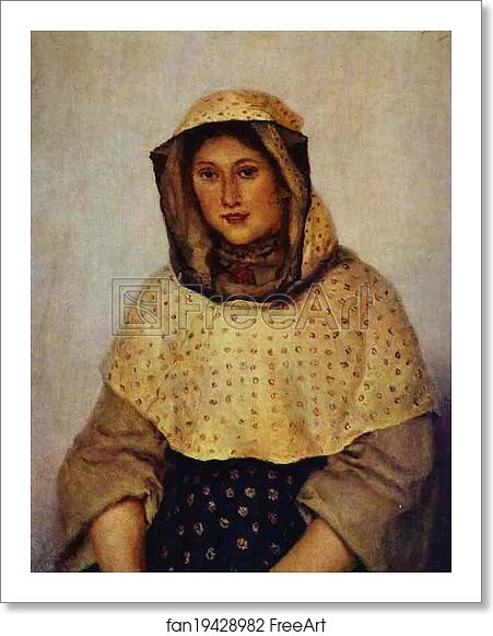 Free art print of Portrait of T. K. Domozhilova by Vasily Surikov Free art print of Portrait of T. K. Domozhilova by Vasily Surikov