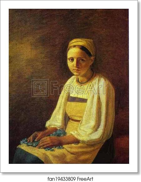 Free art print of Girl with the Cornflowers by Alexey Venetsianov Free art print of Girl with the Cornflowers by Alexey Venetsianov