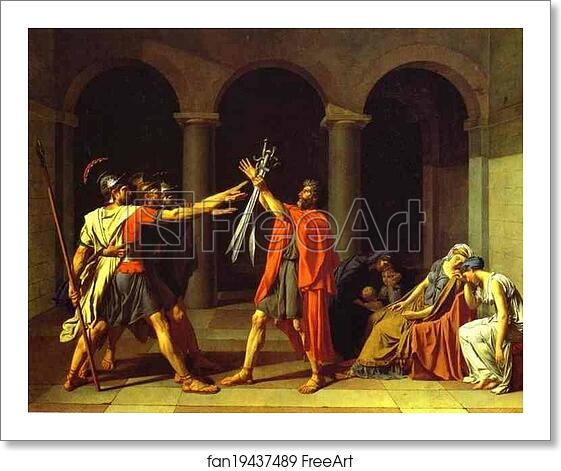 Free art print of The Oath of Horatii by Jacques-Louis David
