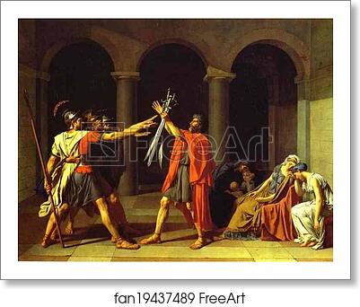 Free art print of The Oath of Horatii by Jacques-Louis David Free art print of The Oath of Horatii by Jacques-Louis David