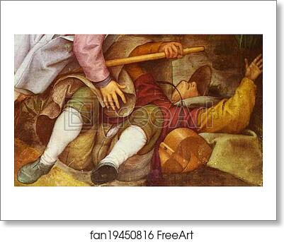Free art print of The Parable of the Blind. Detail by Pieter Bruegel The Elder