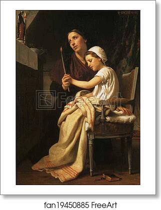 Free art print of The Thank Offering by William-Adolphe Bouguereau