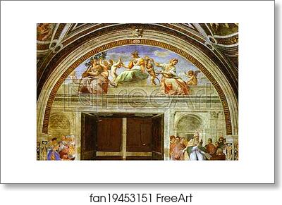 Free art print of The Virtues by Raphael