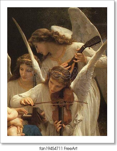 Free art print of Song of the Angels. Detail by William-Adolphe Bouguereau Free art print of Song of the Angels. Detail by William-Adolphe Bouguereau