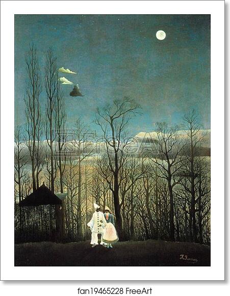 Free art print of Carnival Evening by Henri Rousseau. 1886. Oil on ...