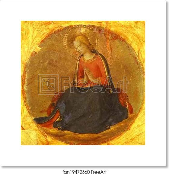 Free art print of Perugia Triptych: The Virgin from the Annunciation by Fra Angelico Free art print of Perugia Triptych: The Virgin from the Annunciation by Fra Angelico