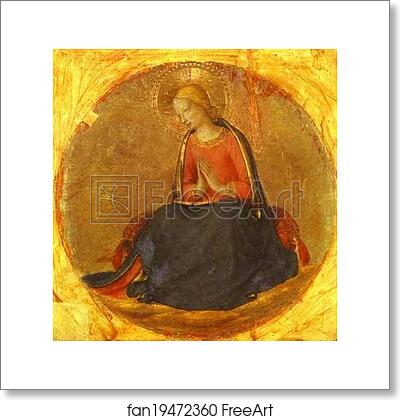 Free art print of Perugia Triptych: The Virgin from the Annunciation by Fra Angelico