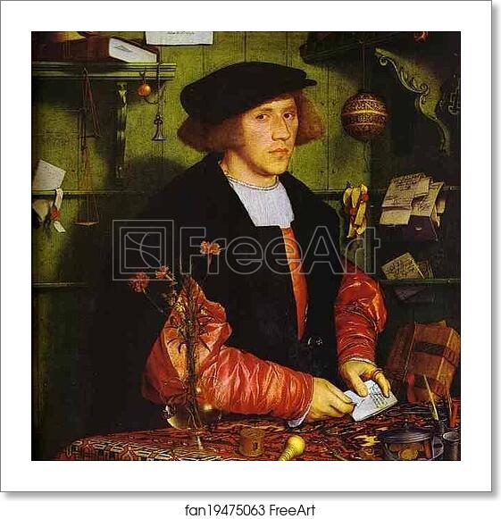 Free art print of Portrait of Georg Gisze of Danzig by Hans Holbein The Younger Free art print of Portrait of Georg Gisze of Danzig by Hans Holbein The Younger