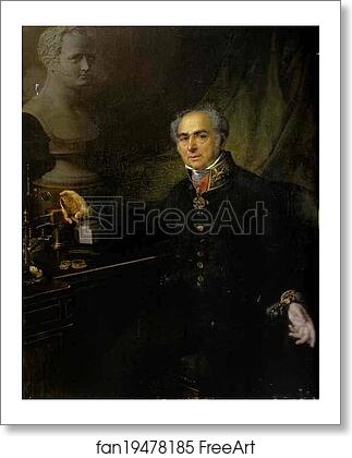 Free art print of Portrait of K. A. Leberecht by Vasily Tropinin