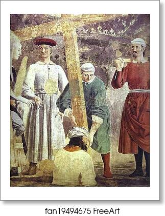 Free art print of Legend of the True Cross: Discovery and Proof of the True Cross. Detail by Piero Della Francesca