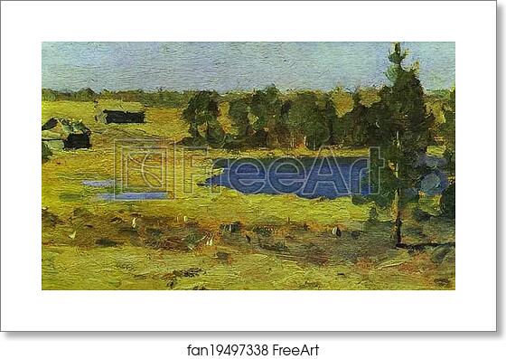 Free art print of The Lake. Barns at the Edge of a Forest by Isaac Levitan Free art print of The Lake. Barns at the Edge of a Forest by Isaac Levitan
