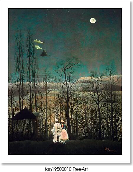 Free art print of Carnival Evening by Henri Rousseau Free art print of Carnival Evening by Henri Rousseau